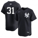 Men's New York Yankees #31 Cam Schlittler Navy 2026 Alternate Limited Stitched Baseball Jersey Men's New York Yankees #31 Cam Schlittler Navy 2026 Alternate Limited Stitched Baseball Jersey