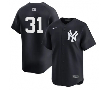 Men's New York Yankees #31 Cam Schlittler Navy 2026 Alternate Limited Stitched Baseball Jersey