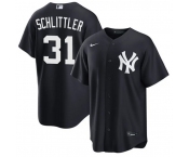 Men's New York Yankees #31 Cam Schlittler Navy 2026 Alternate Stitched Baseball Jersey Men's New York Yankees #31 Cam Schlittler Navy 2026 Alternate Stitched Baseball Jersey