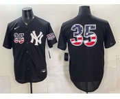 Men's New York Yankees #35 Cody Bellinger Black 2026 USA 250 Fourth of July Home Stadium Stitched Baseball Jersey Men's New York Yankees #35 Cody Bellinger Black 2026 USA 250 Fourth of July Home Stadium Stitched Baseball Jersey