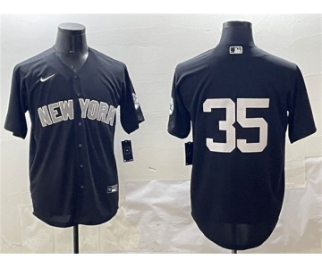 Men's New York Yankees #35 Cody Bellinger Black Cool Base Stitched Baseball Jersey