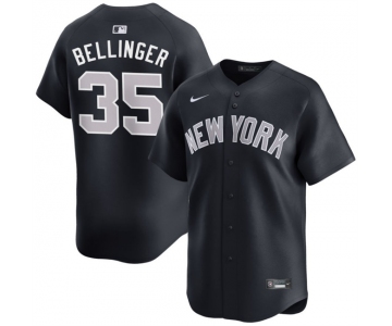 Men's New York Yankees #35 Cody Bellinger Navy 2024 Alternate Limited Stitched Baseball Jersey
