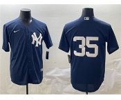 Men's New York Yankees #35 Cody Bellinger Navy Cool Base Stitched Baseball Jersey