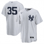 Men's New York Yankees #35 Cody Bellinger White 2024 Cool Base Stitched Baseball Jersey