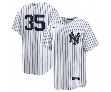 Men's New York Yankees #35 Cody Bellinger White 2024 Cool Base Stitched Baseball Jersey