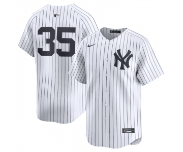 Men's New York Yankees #35 Cody Bellinger White 2024 Home Limited Stitched Baseball Jersey