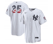 Men's New York Yankees #35 Cody Bellinger White 2026 USA 250 Fourth of July Home Stadium Stitched Baseball Jersey Men's New York Yankees #35 Cody Bellinger White 2026 USA 250 Fourth of July Home Stadium Stitched Baseball Jersey