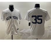 Men's New York Yankees #35 Cody Bellinger White Cool Base Stitched Baseball Jersey