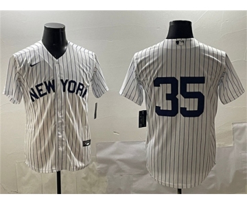 Men's New York Yankees #35 Cody Bellinger White Cool Base Stitched Baseball Jersey