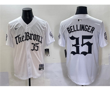 Men's New York Yankees #35 Cody Bellinger White 'Gothic Legacy Edition' Vapor Premier Limited Stitched Baseball Jersey