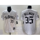 Men's New York Yankees #35 Cody Bellinger White Pinstripe 'Gothic Legacy Edition' Vapor Premier Limited Stitched Baseball Jersey Men's New York Yankees #35 Cody Bellinger White Pinstripe 'Gothic Legacy Edition' Vapor Premier Limited Stitched Baseball Jersey