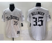 Men's New York Yankees #35 Cody Bellinger White Pinstripe 'Gothic Legacy Edition' Vapor Premier Limited Stitched Baseball Jersey Men's New York Yankees #35 Cody Bellinger White Pinstripe 'Gothic Legacy Edition' Vapor Premier Limited Stitched Baseball Jersey