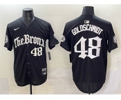 Men's New York Yankees #48 Paul Goldschmidt Black 'Gothic Legacy Edition' Vapor Premier Limited Stitched Baseball Jersey Men's New York Yankees #48 Paul Goldschmidt Black 'Gothic Legacy Edition' Vapor Premier Limited Stitched Baseball Jersey
