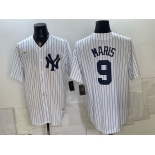 Men's New York Yankees #9 Roger Maris White Home Cool Base Stitched Baseball Jersey Men's New York Yankees #9 Roger Maris White Home Cool Base Stitched Baseball Jersey