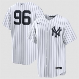 Men's New York Yankees #96 George Lombard Jr White No Name Home Limited Stitched Baseball Jersey Men's New York Yankees #96 George Lombard Jr White No Name Home Limited Stitched Baseball Jersey