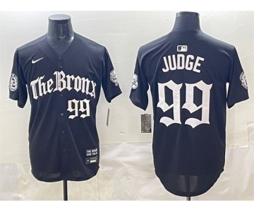 Men's New York Yankees #99 Aaron Judge Black 'Gothic Legacy Edition' Vapor Premier Limited Stitched Baseball Jersey