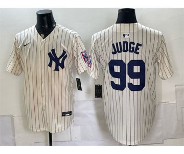 Men's New York Yankees #99 Aaron Judge Cream 2026 Field of Dreams Stadium Stitched Baseball Jersey