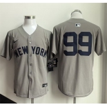 Men's New York Yankees #99 Aaron Judge Grey 2026 Limited Stitched Baseball Jersey