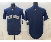 Men's New York Yankees Blank Navy Limited Stitched Baseball Jersey Men's New York Yankees Blank Navy Limited Stitched Baseball Jersey