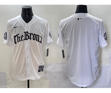 Men's New York Yankees Blank White 'Gothic Legacy Edition' Vapor Premier Limited Stitched Baseball Jersey