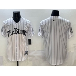 Men's New York Yankees Blank White Pinstripe 'Gothic Legacy Edition' Vapor Premier Limited Stitched Baseball Jersey Men's New York Yankees Blank White Pinstripe 'Gothic Legacy Edition' Vapor Premier Limited Stitched Baseball Jersey