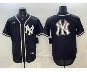 Men's New York Yankees Team Big Logo 2026 Fashion Replica Black Out Stitched Baseball Jersey Men's New York Yankees Team Big Logo 2026 Fashion Replica Black Out Stitched Baseball Jersey