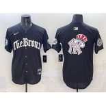 Men's New York Yankees Team Big Logo Black 'Gothic Legacy Edition' Vapor Premier Limited Stitched Baseball Jersey