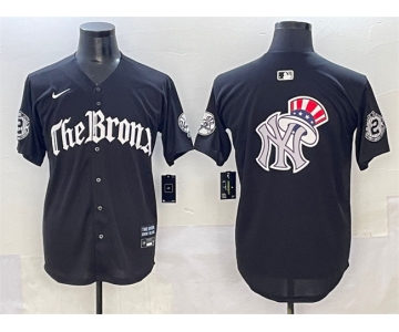 Men's New York Yankees Team Big Logo Black 'Gothic Legacy Edition' Vapor Premier Limited Stitched Baseball Jersey