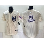 Men's New York Yankees Team Big Logo Cream 2026 Field of Dreams Stadium Stitched Baseball Jersey Men's New York Yankees Team Big Logo Cream 2026 Field of Dreams Stadium Stitched Baseball Jersey