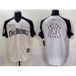 Men's New York Yankees Team Big Logo White Black 'Gothic Legacy Edition' Vapor Premier Limited Stitched Baseball Jerseys