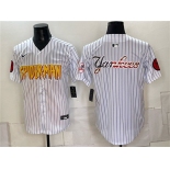 Men's New York Yankees X Spider-Man Team Big Logo White Limited Stitched Baseball Jerseys