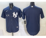 Men's New York Yankees x KAWS Navy Stadium Stitched Baseball Jersey Men's New York Yankees x KAWS Navy Stadium Stitched Baseball Jersey