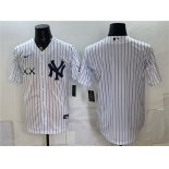 Men's New York Yankees x KAWS White Stadium Stitched Baseball Jersey Men's New York Yankees x KAWS White Stadium Stitched Baseball Jersey
