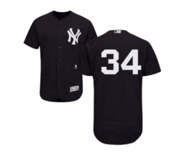 New York Yankees #34 Jamie Garcia Navy Blue Flexbase Authentic Collection MLB Jersey