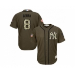 New York Yankees #8 Yogi Berra Green Salute to Service Stitched Baseball Jersey New York Yankees #8 Yogi Berra Green Salute to Service Stitched Baseball Jersey
