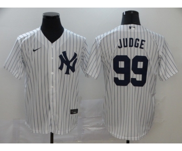 Nike Men's New York Yankees #99 Aaron Judge Replica White  Baseball Jersey