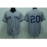 mlb new york yankees #20 posada grey(2009 logo) mlb new york yankees #20 posada grey(2009 logo)