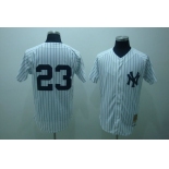 mlb new york yankees #23 mattingly m&n white mlb new york yankees #23 mattingly m&n white