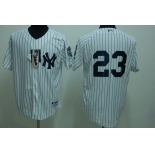 mlb new york yankees #23 mattingly white(2009 logo)