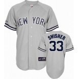 mlb new york yankees #33 swisher grey(2010) mlb new york yankees #33 swisher grey(2010)