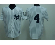 mlb new york yankees #4 lou gehrig white(2009 logo)
