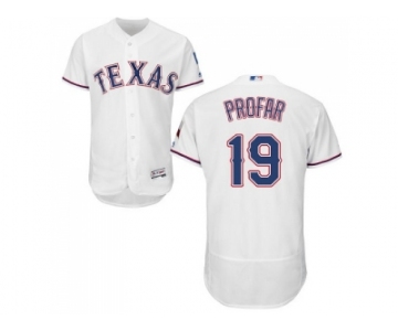 Men Texas Rangers #19 Jurickson Profar White Flexbase Authentic Collection Stitched MLB Jersey
