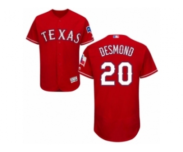 Men's Majestic Texas Rangers #20 Ian Desmond Red Flexbase Authentic Collection MLB Jersey