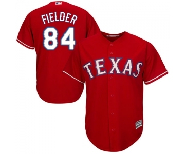 Men's Majestic Texas Rangers #84 Prince Fielder Replica Red Alternate Cool Base MLB Jersey