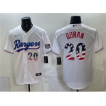Men's Texas Rangers #20 Ezequiel Durán White 2026 USA 250 Fourth of July Home Stitched Baseball Jersey Men's Texas Rangers #20 Ezequiel Durán White 2026 USA 250 Fourth of July Home Stitched Baseball Jersey