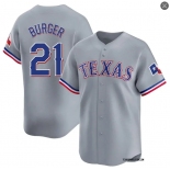 Mens Texas Rangers #21 Jake Burger Nike Gray Road Limited Jersey Mens Texas Rangers #21 Jake Burger Nike Gray Road Limited Jersey