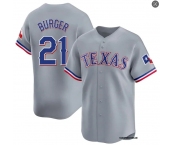Mens Texas Rangers #21 Jake Burger Nike Gray Road Limited Jersey Mens Texas Rangers #21 Jake Burger Nike Gray Road Limited Jersey