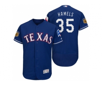 Men's Texas Rangers #35 Cole Hamels 2017 Spring Training Flex Base Authentic Collection Stitched Baseball Jersey
