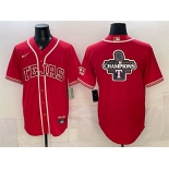 Men's Texas Rangers Team Big Logo Red 2026 City Connect Stadium Stitched Baseball Jerseys