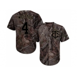 Men Minnesota Twins #4 Paul Molitor Camo Realtree Collection Cool Base Stitched MLB Jersey Men Minnesota Twins #4 Paul Molitor Camo Realtree Collection Cool Base Stitched MLB Jersey